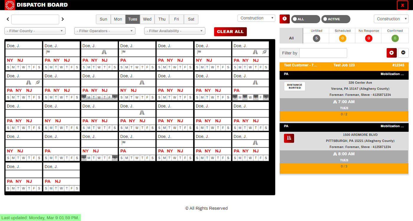 dispatch-screen-img Custom Scheduling & Dispatch Application
